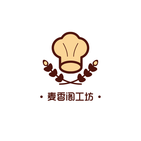 麦香阁工坊logo设计