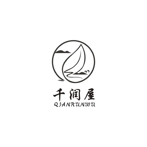 千润屋logo设计