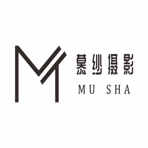 慕纱摄影logologo设计