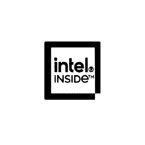 合格证，INTEL logo设计