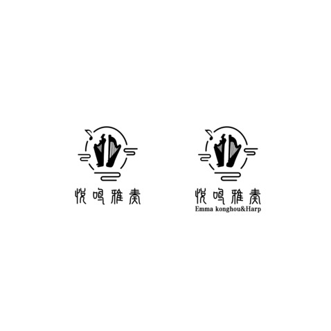 悦鸣雅奏音乐文化工作室logo设计