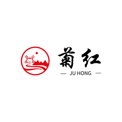 菊红logo设计