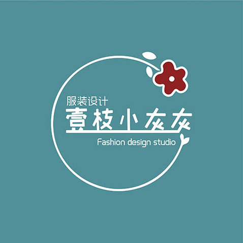 一枝小灰灰logo设计