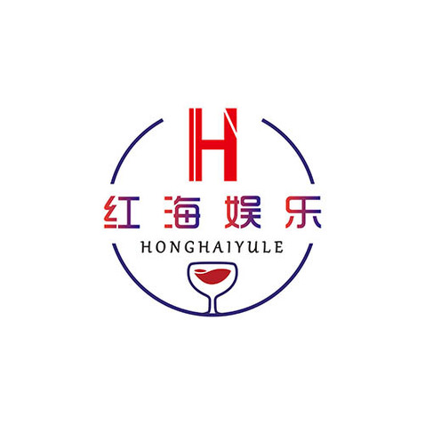 红海娱乐logo设计