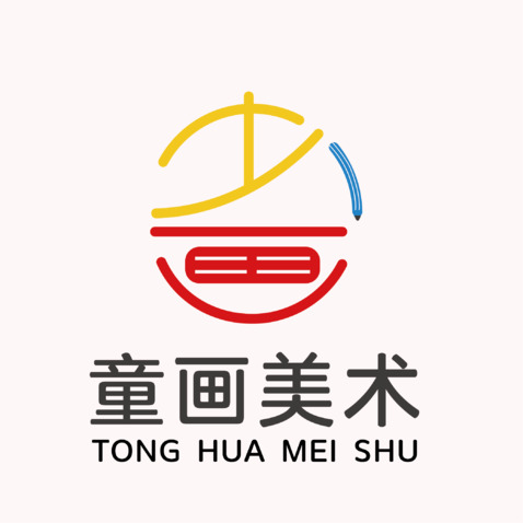 童画美术logo设计