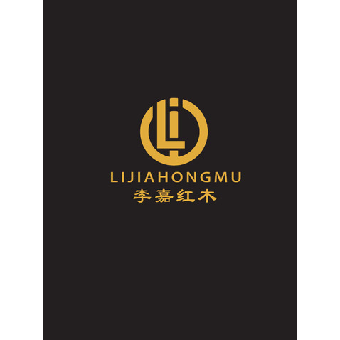 李嘉红木logo设计