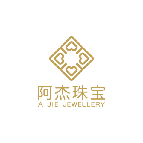 阿杰珠宝logo设计