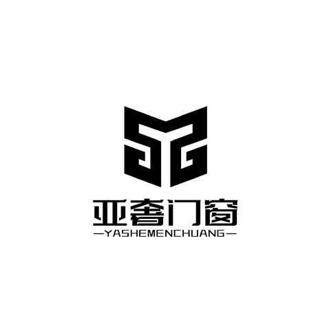 亚奢门窗logo设计