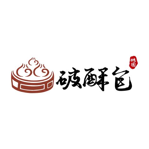 桃园破酥包logo设计