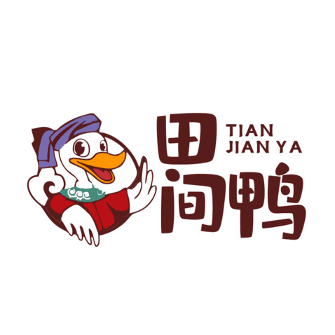 田间鸭logo设计