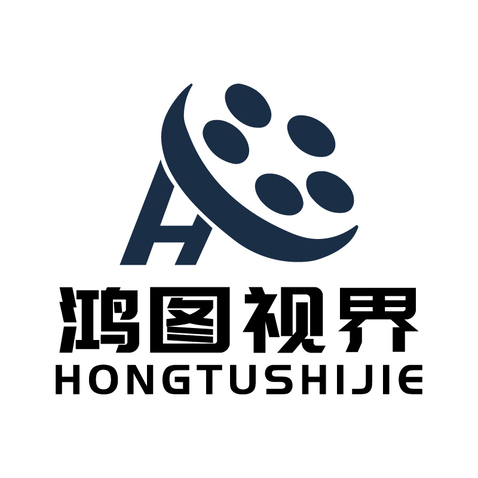 鸿图视界logo设计