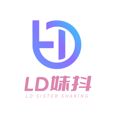 LD妹抖logo设计