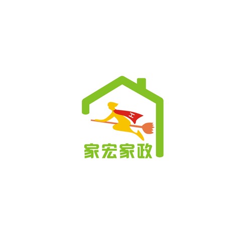 家宏保洁logo设计