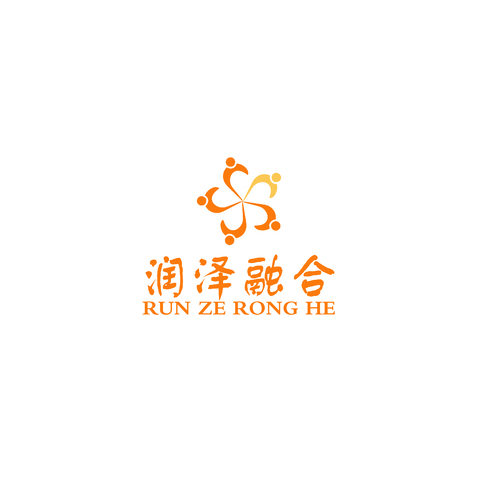 润泽融合logo设计