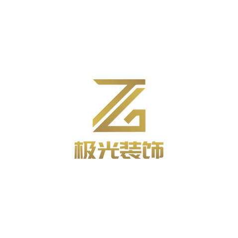 极光装饰logo设计