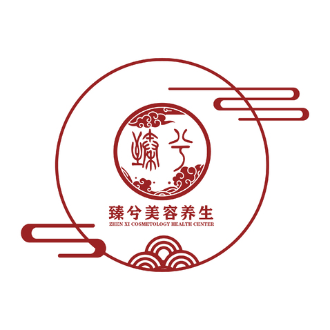 臻兮美容養生 定稿logo設計