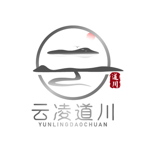 云凌道川logo设计