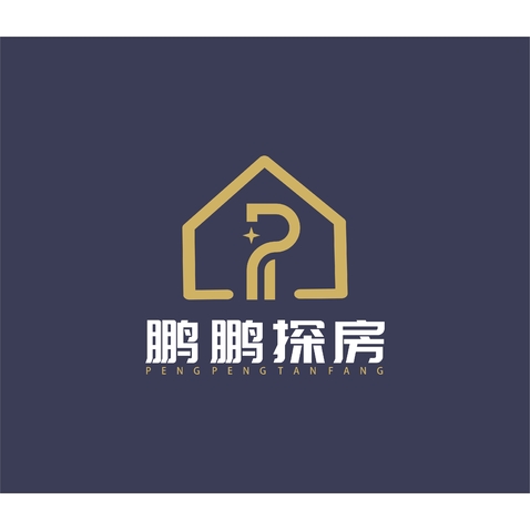 鵬鵬探房logo設(shè)計