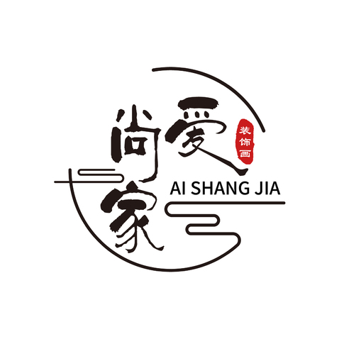 爱尚家装饰画logo设计