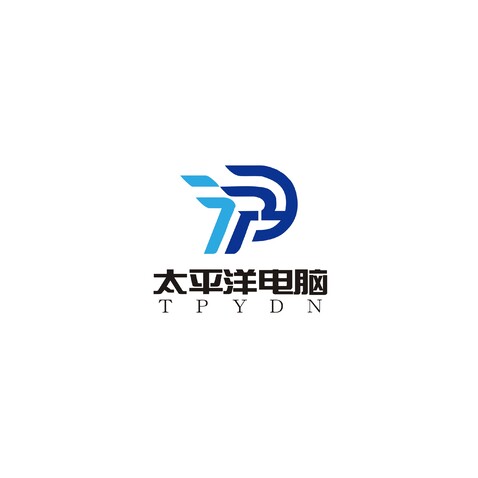 太平洋电脑科技logo设计