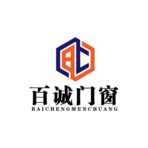 百诚门窗logo设计