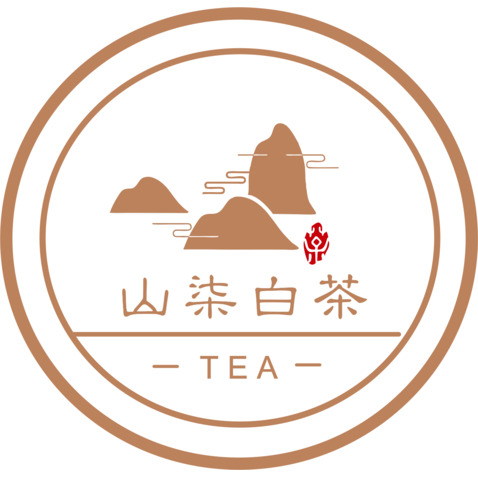 山柒白茶logo设计