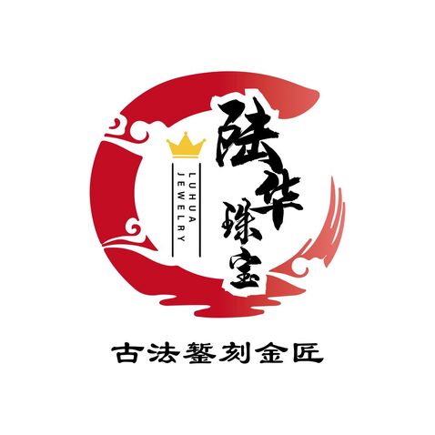 陆华珠宝logo设计