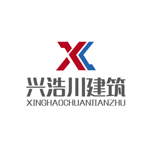 兴浩川建筑logo设计