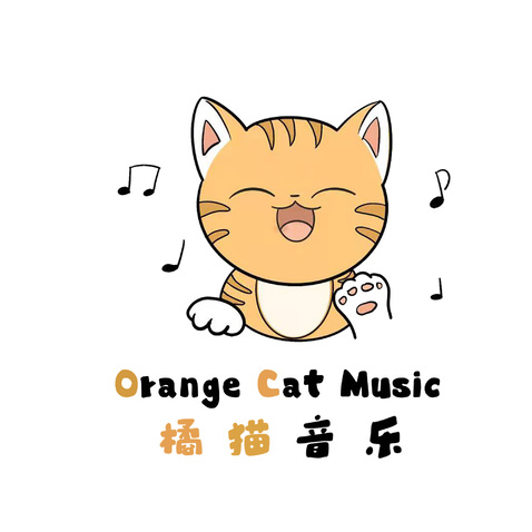 橘猫音乐logo设计