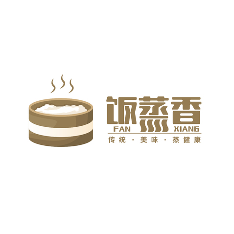 饭蒸香logo设计