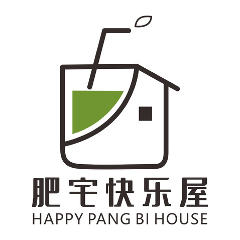 肥宅快乐屋logo设计