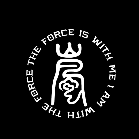 the force is with me I am with the forcelogo设计