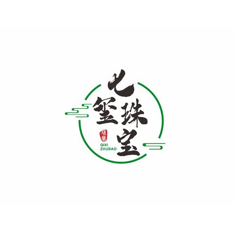 七玺珠宝logo设计