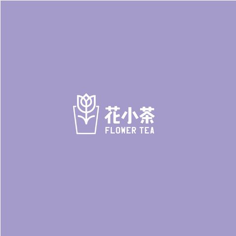 花小茶logo设计