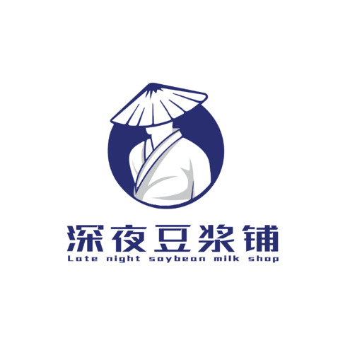 深夜豆浆铺logo设计