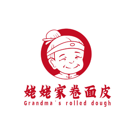 姥姥家卷面皮logo设计