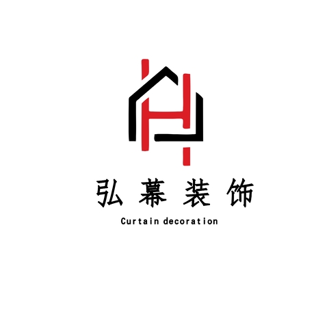 弘幕装饰logo设计