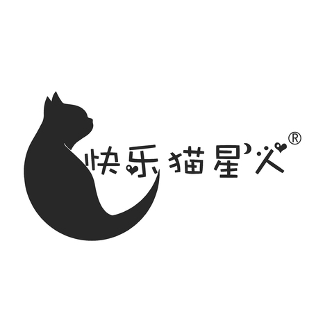 快乐猫星人logo设计