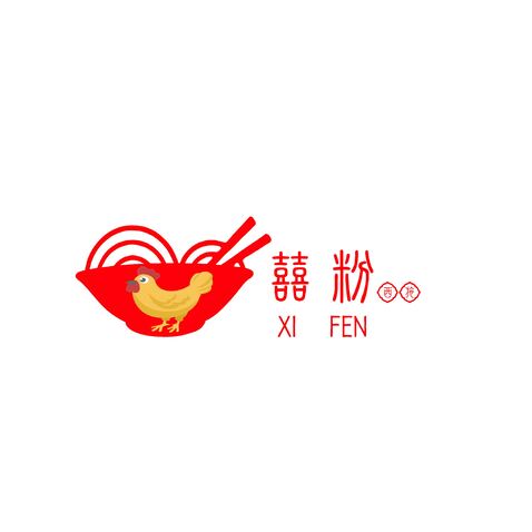 喜粉logo设计