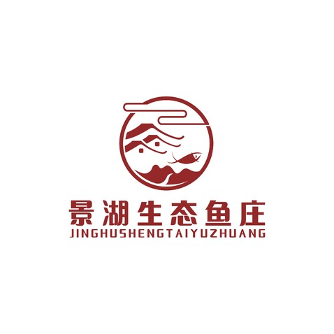 景湖生态鱼庄logo设计