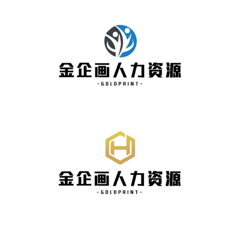 金企画人力资源logo设计