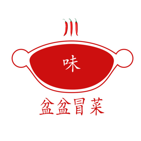 盆盆冒菜logo设计