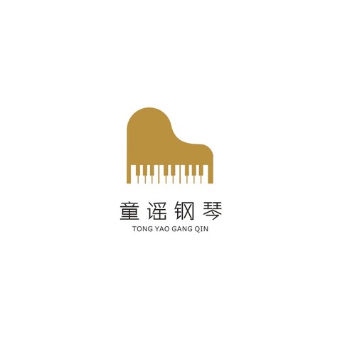 童谣钢琴logo设计