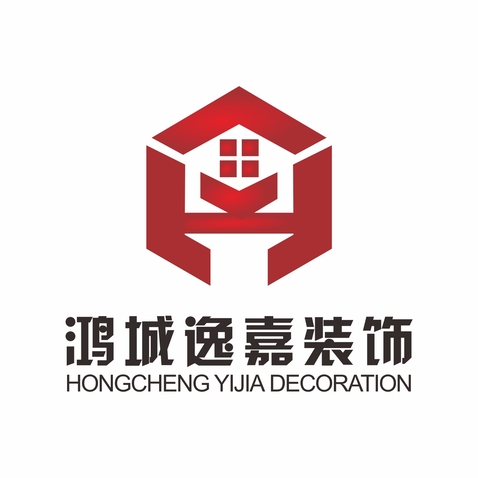 鸿城逸嘉装饰logo设计