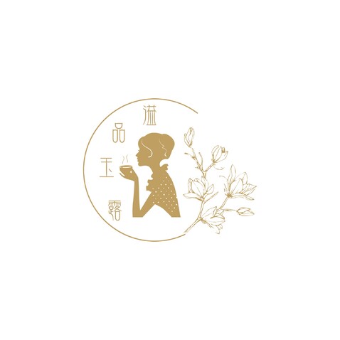 溢品玉露logo设计