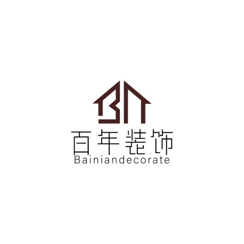 百年装饰logo设计