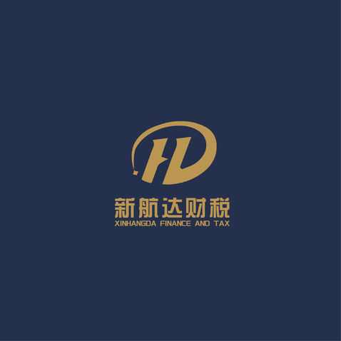 新航达财税logo设计