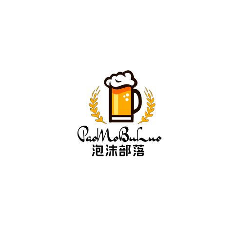 泡沫部落logo设计