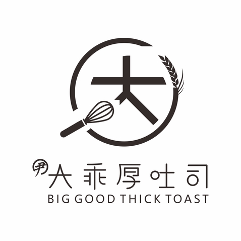 大乖厚吐司logo设计