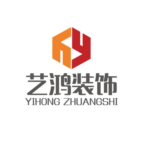 艺鸿装饰logo设计